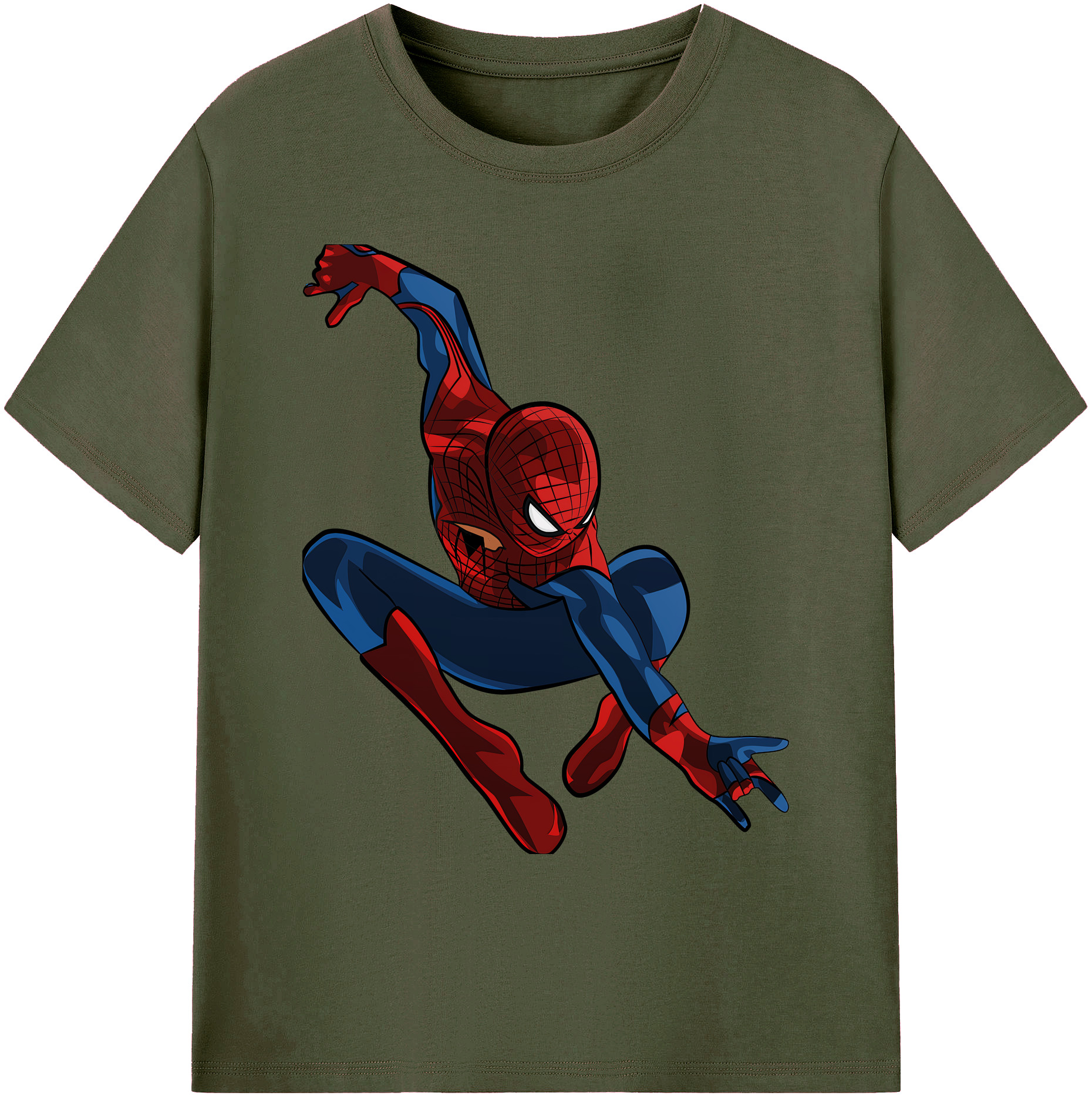 （画像用） Spider Man スパイダーマン 綿100％ メンズ半袖Tシャツ｜肌触りやわらか＆通気性